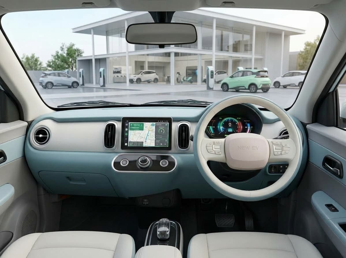 ECO CHITRA Electric Vehicle Interior - Intelligent Smart Cockpit